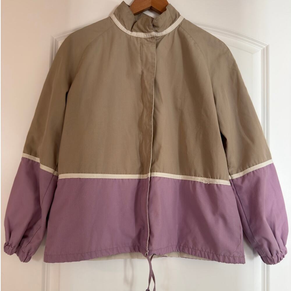 Vintage Freddi Gail International Colorblock Windbreaker Jacket Retro 80s 90s M